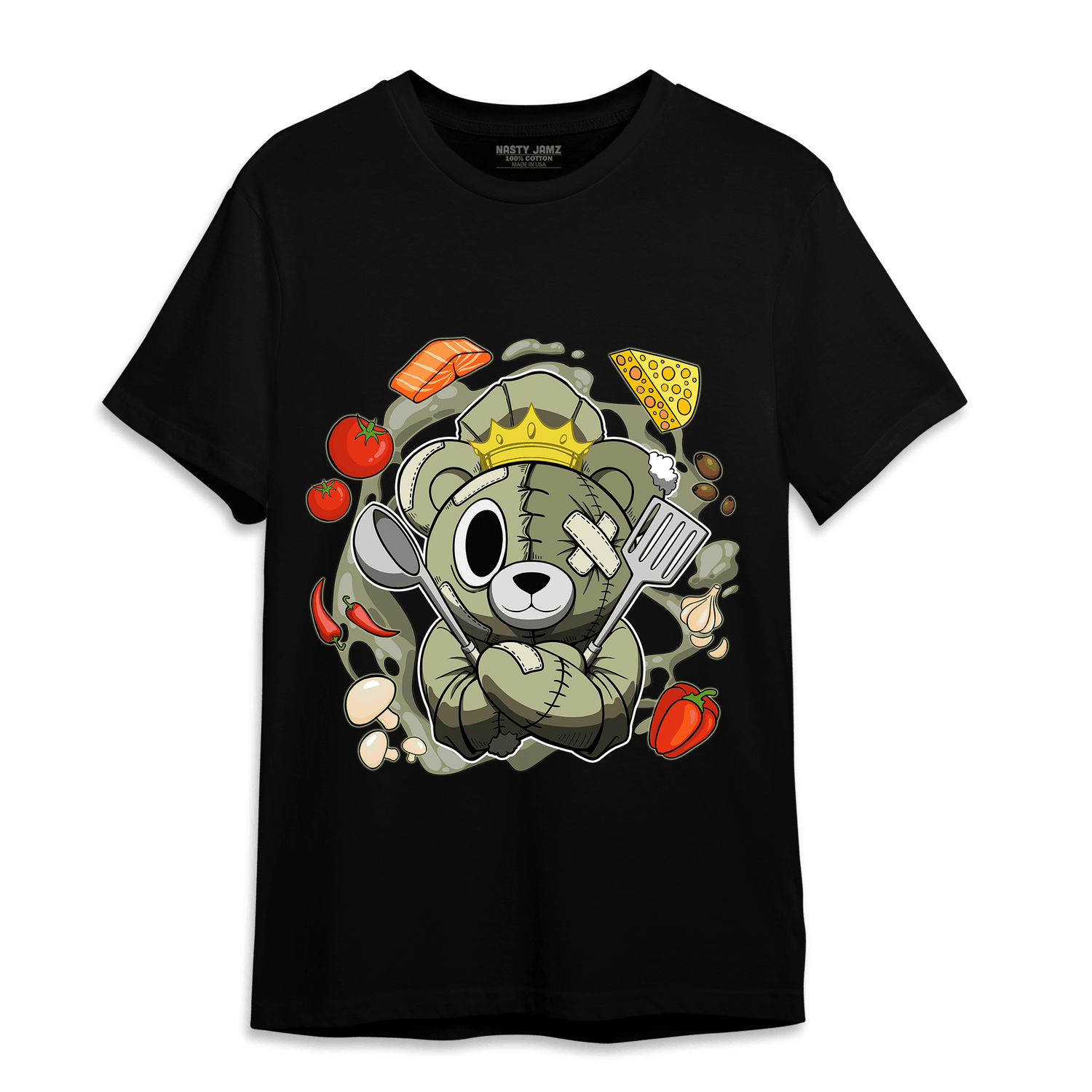 Yeezy Slide Resin T Shirt Match Cooking Ber - NastyJamz