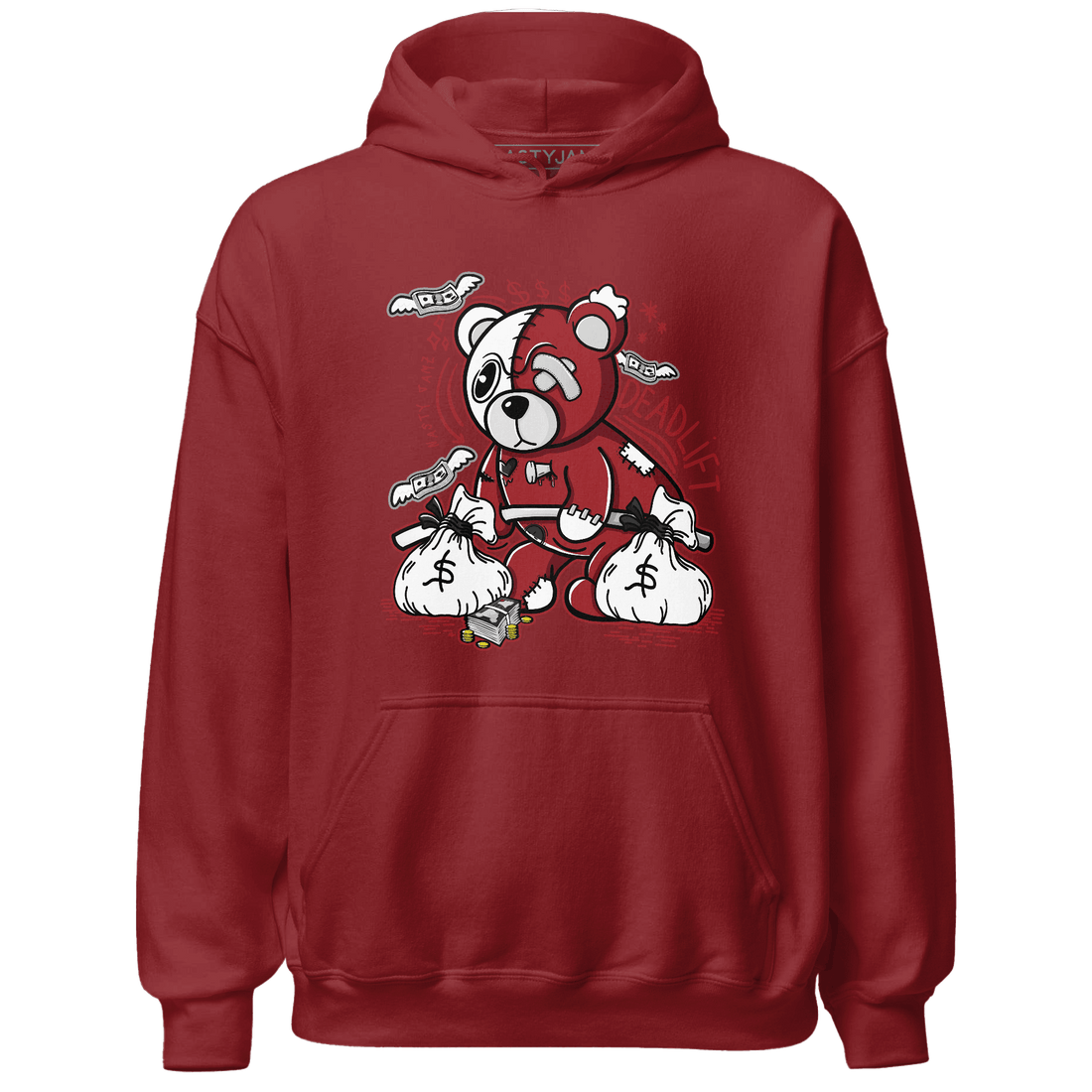 Retro Red Taxi 12s Hoodie Match Deadlift BER - NastyJamz