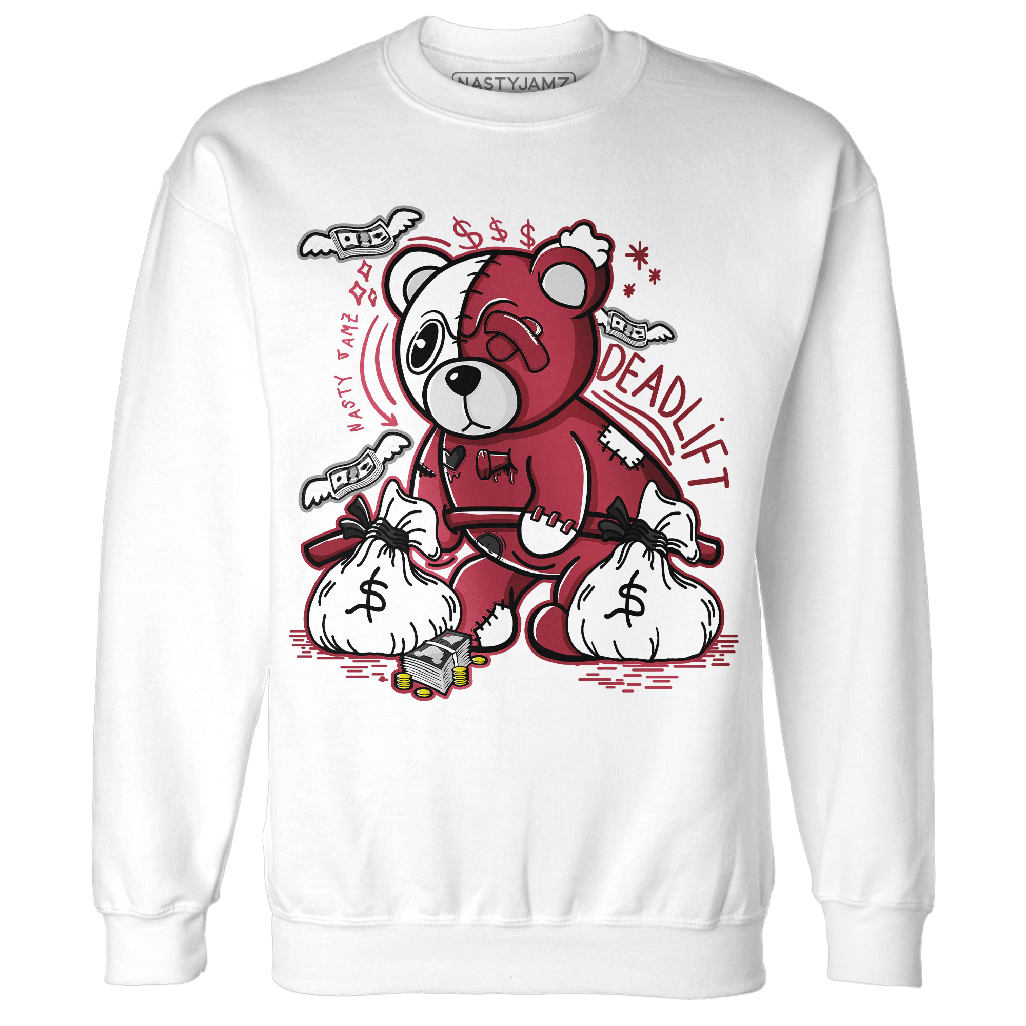High 85 Metallic Burgundy 1s Sweatshirt Match Deadlift BER - NastyJamz