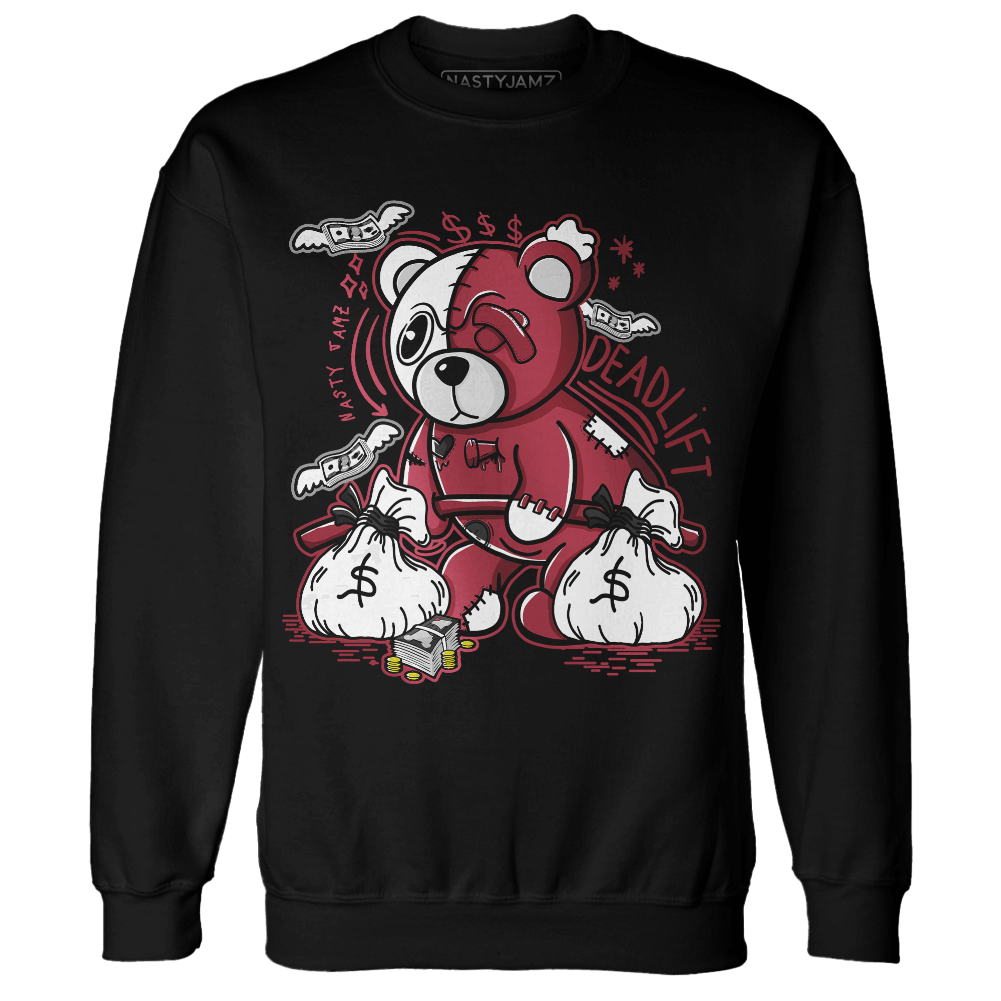 High 85 Metallic Burgundy 1s Sweatshirt Match Deadlift BER - NastyJamz