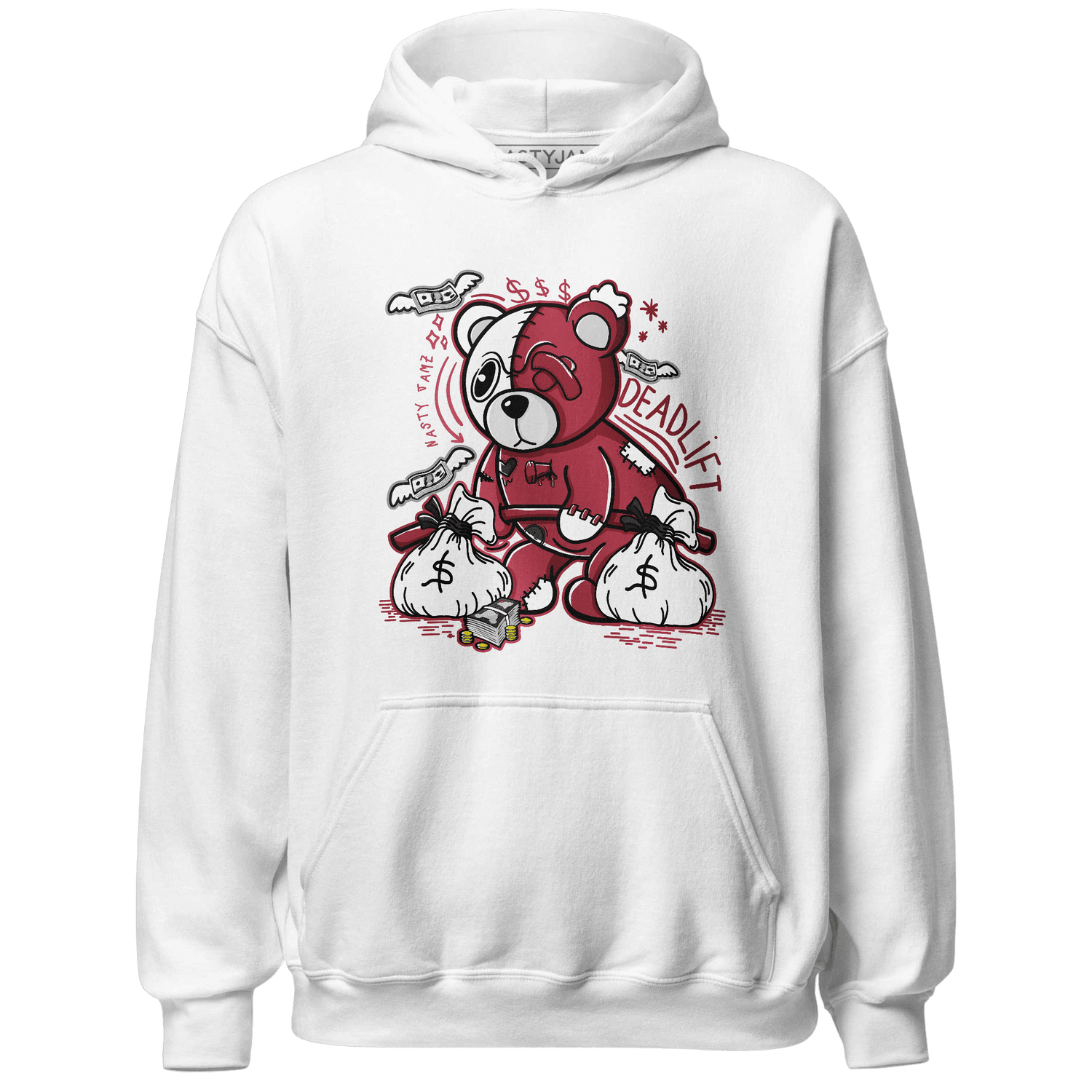 High 85 Metallic Burgundy 1s Hoodie Match Deadlift BER - NastyJamz