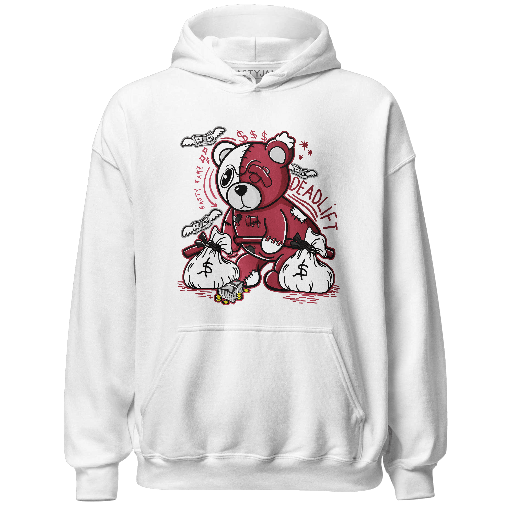 High 85 Metallic Burgundy 1s Hoodie Match Deadlift BER - NastyJamz