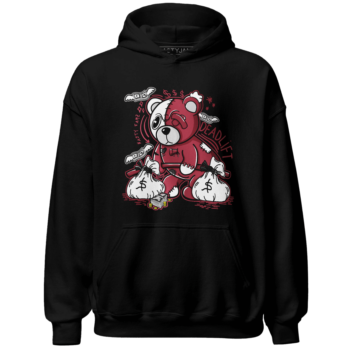 High 85 Metallic Burgundy 1s Hoodie Match Deadlift BER - NastyJamz