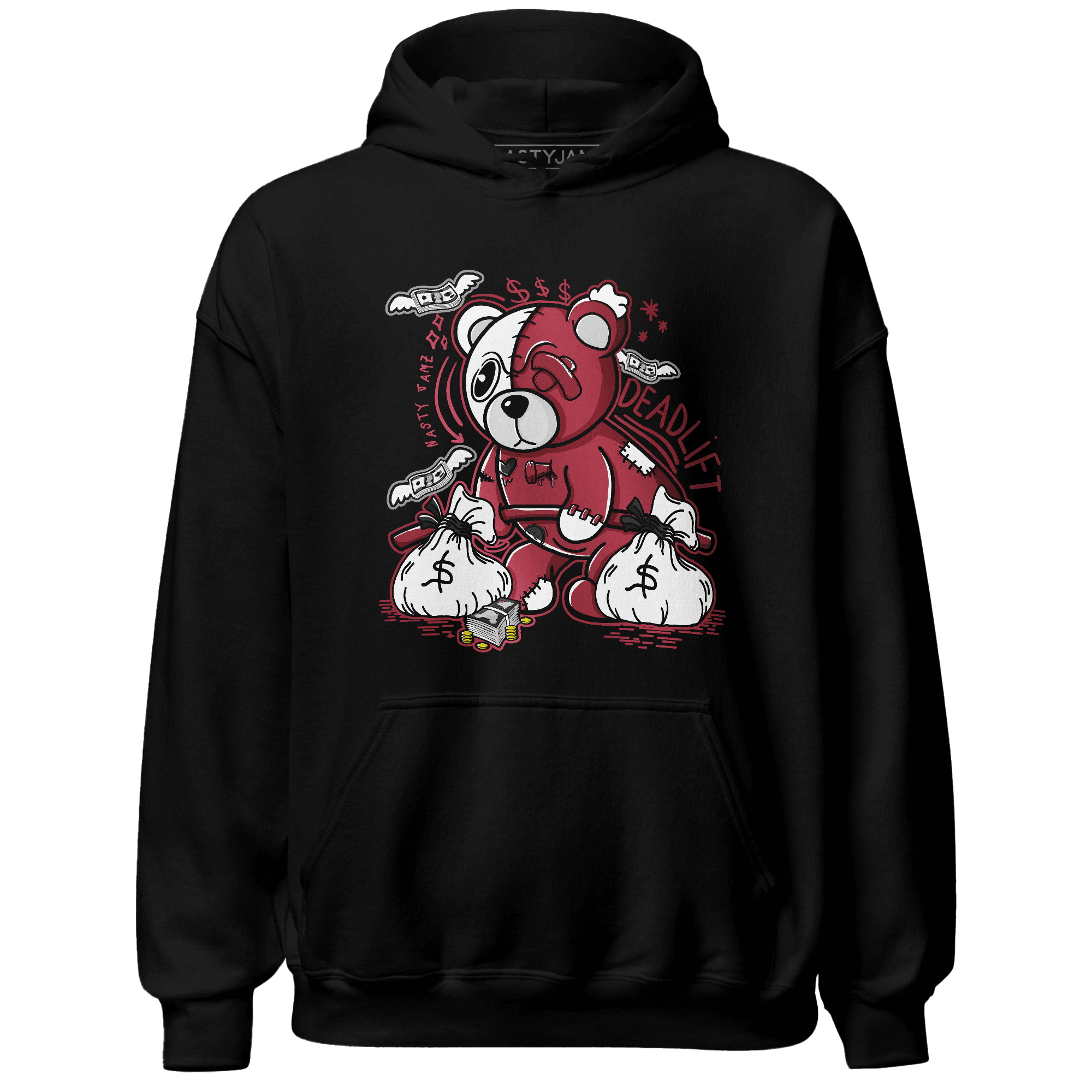 High 85 Metallic Burgundy 1s Hoodie Match Deadlift BER - NastyJamz