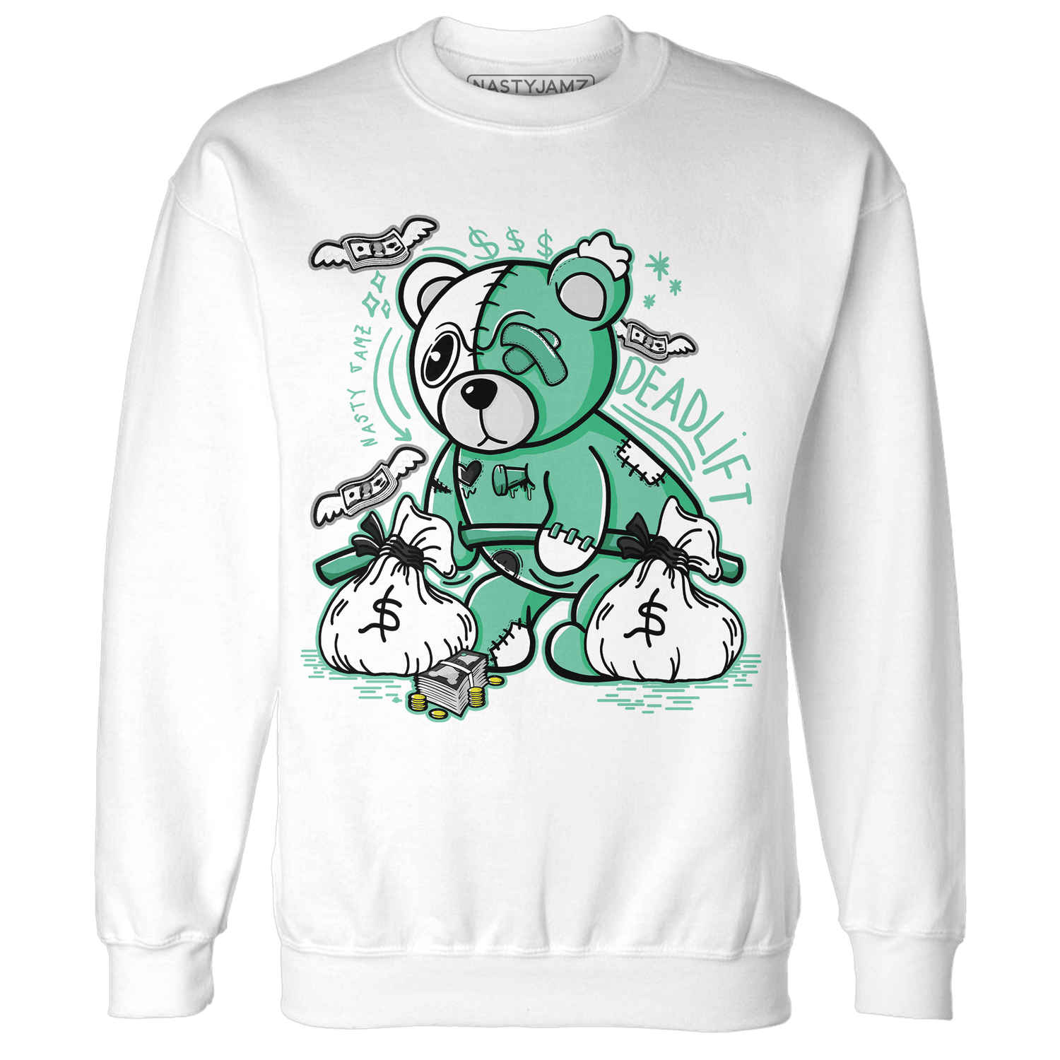 High OG Green Glow 1s Sweatshirt Match Deadlift BER - NastyJamz