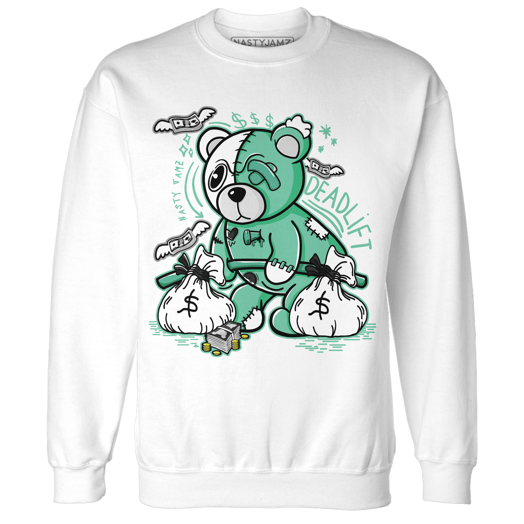 High OG Green Glow 1s Sweatshirt Match Deadlift BER - NastyJamz