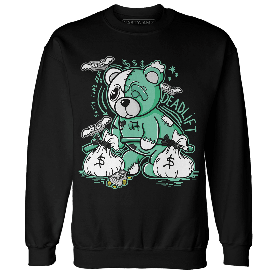 High OG Green Glow 1s Sweatshirt Match Deadlift BER - NastyJamz