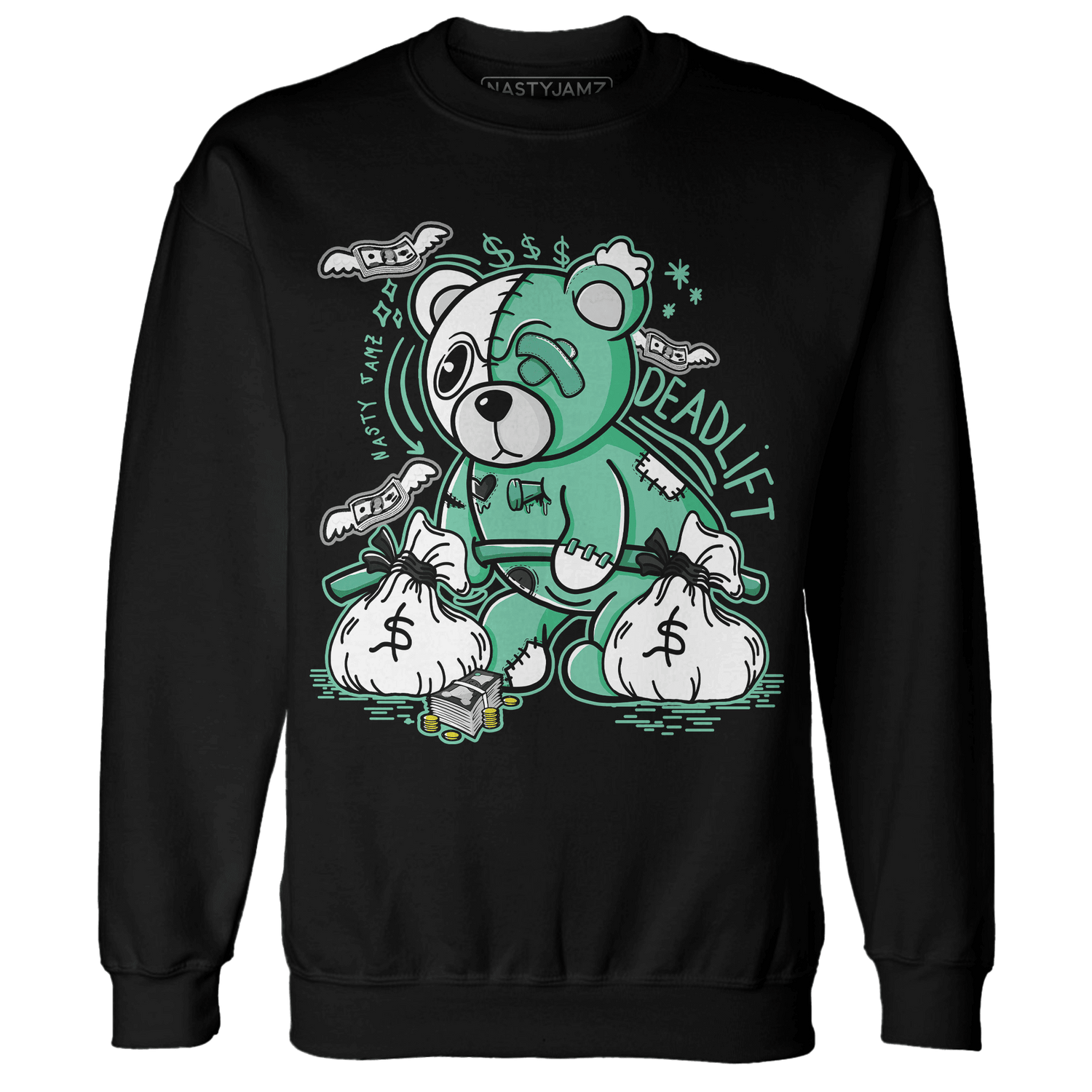High OG Green Glow 1s Sweatshirt Match Deadlift BER - NastyJamz