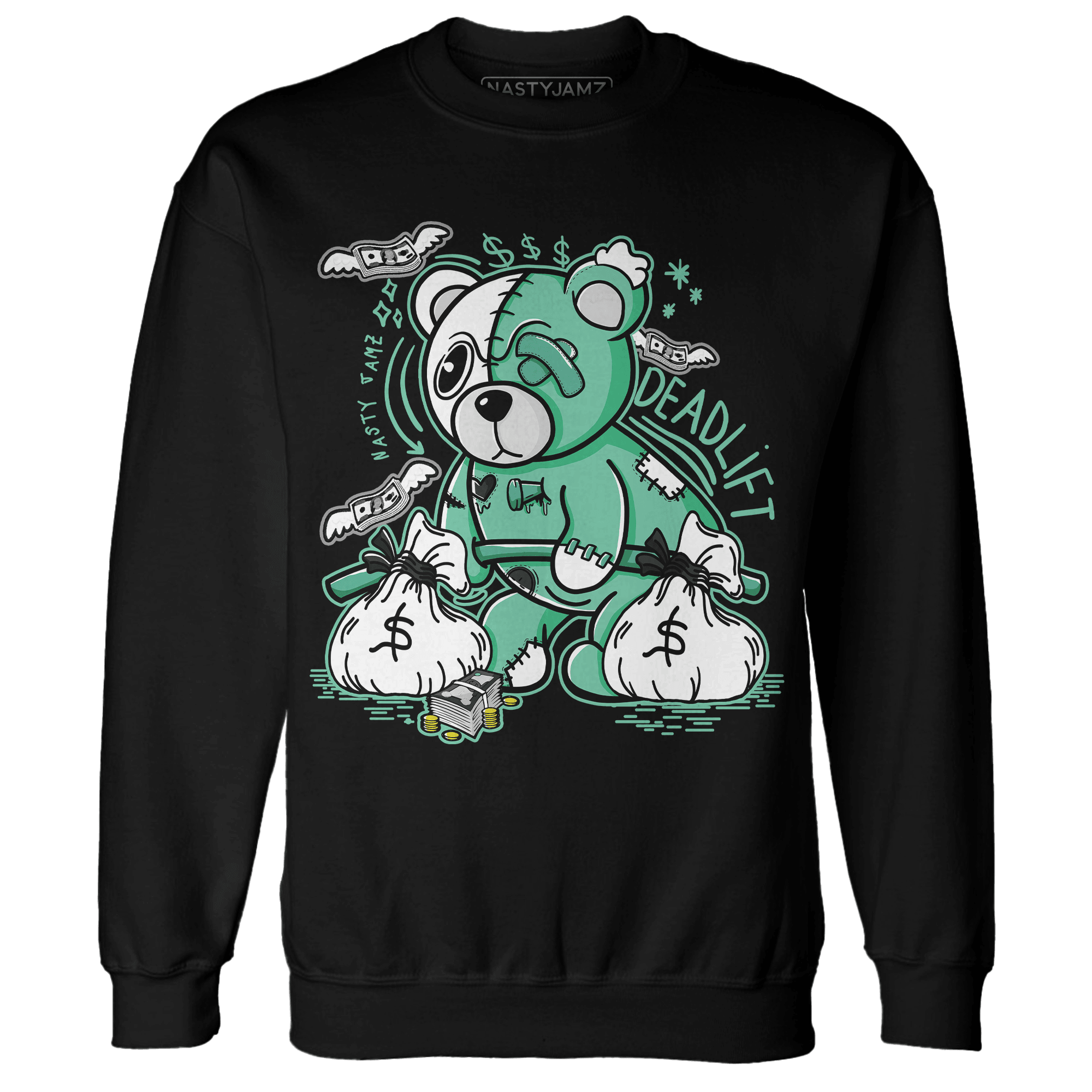 High OG Green Glow 1s Sweatshirt Match Deadlift BER - NastyJamz