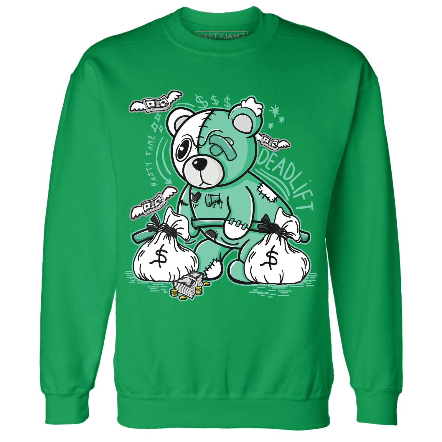 High OG Green Glow 1s Sweatshirt Match Deadlift BER - NastyJamz