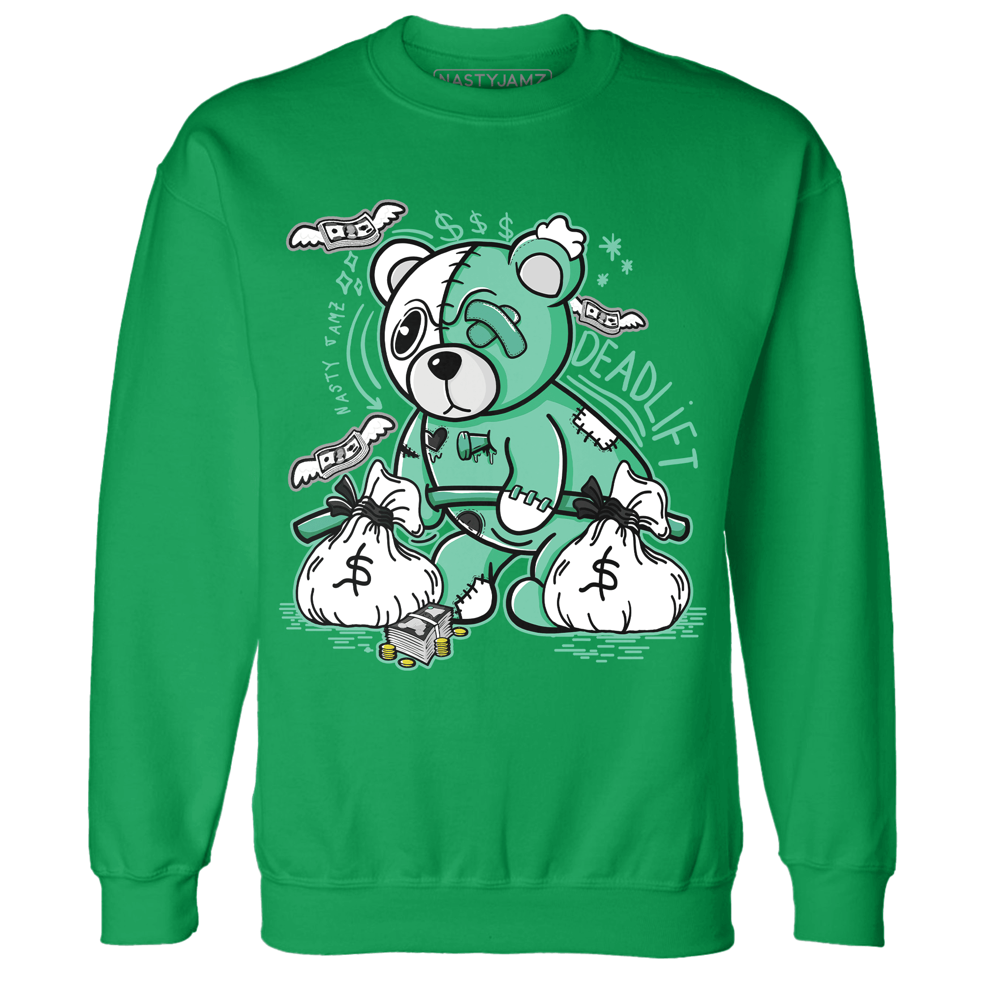 High OG Green Glow 1s Sweatshirt Match Deadlift BER - NastyJamz