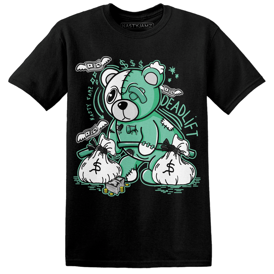 High OG Green Glow 1s T Shirt Match Deadlift BER - NastyJamz
