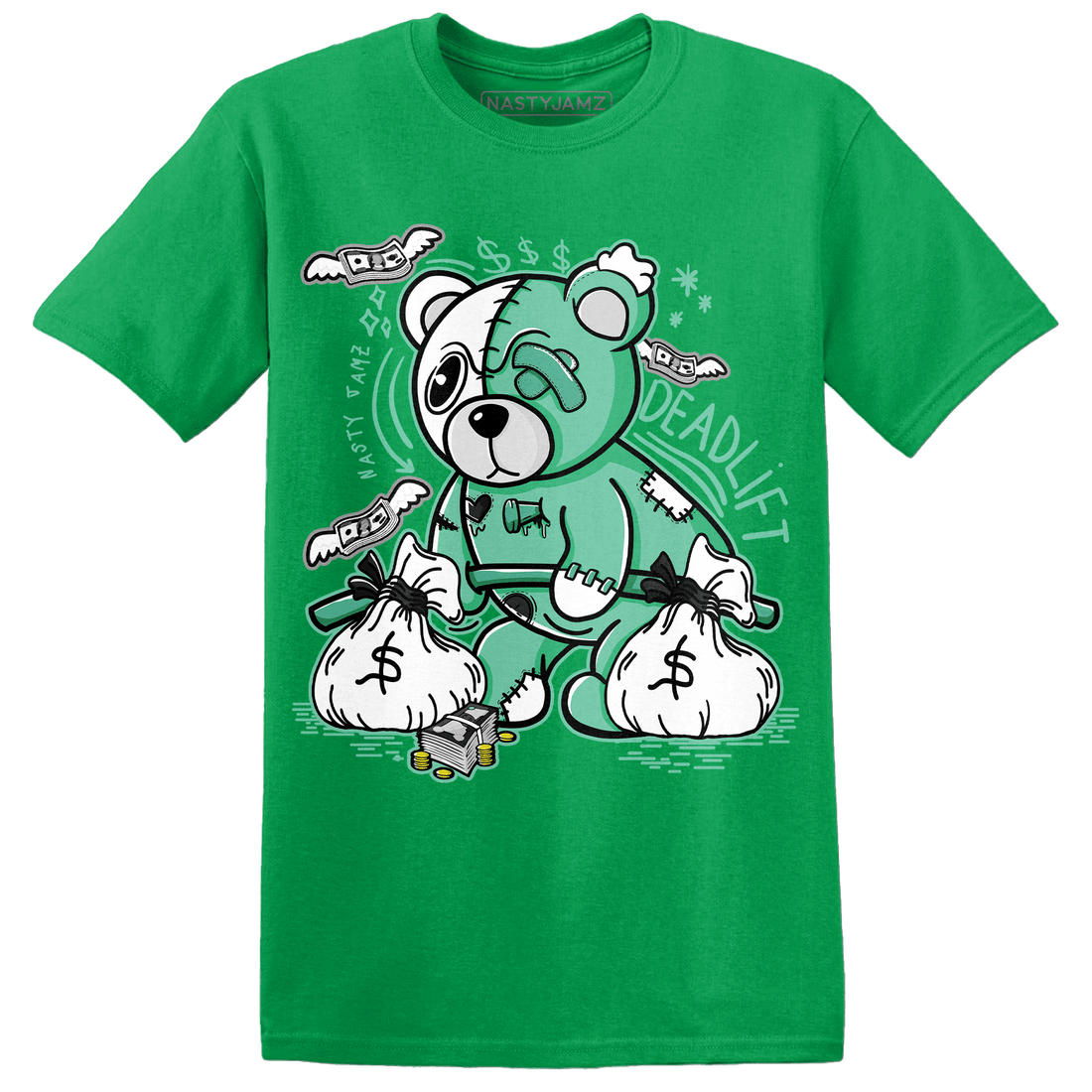 High OG Green Glow 1s T Shirt Match Deadlift BER - NastyJamz