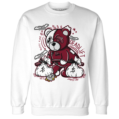 High White Team Red 1s Sweatshirt Match Deadlift BER - NastyJamz