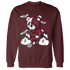 High White Team Red 1s Sweatshirt Match Deadlift BER - NastyJamz