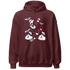 High White Team Red 1s Hoodie Match Deadlift BER - NastyJamz