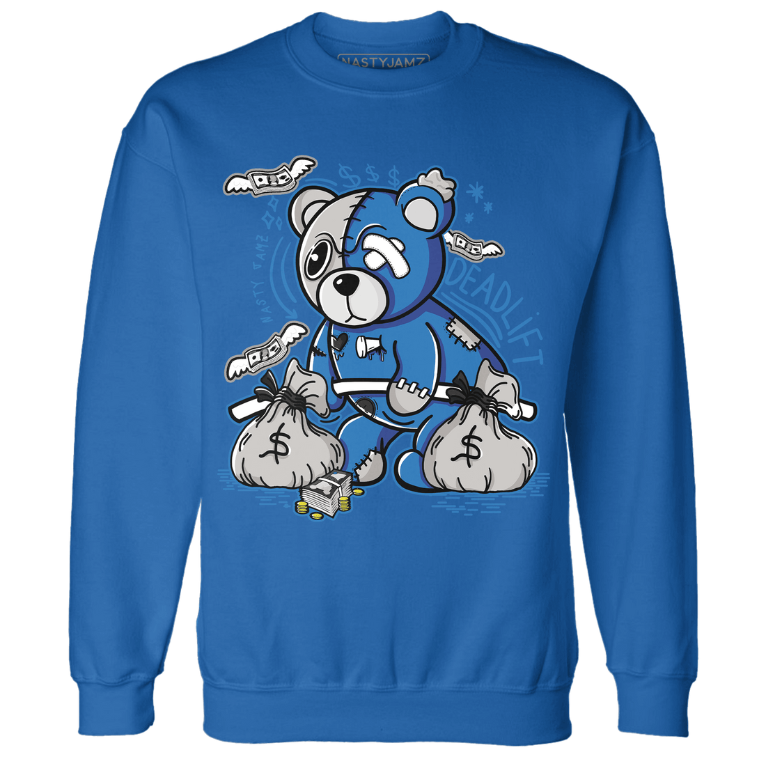 Industrial Blue 4s Sweatshirt Match Deadlift BER - NastyJamz