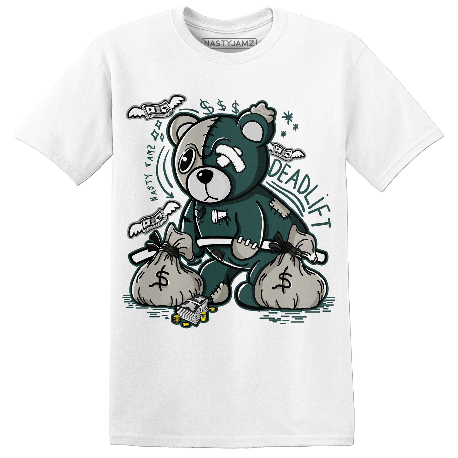 Oxidized Green 4s T Shirt Match Deadlift BER - NastyJamz
