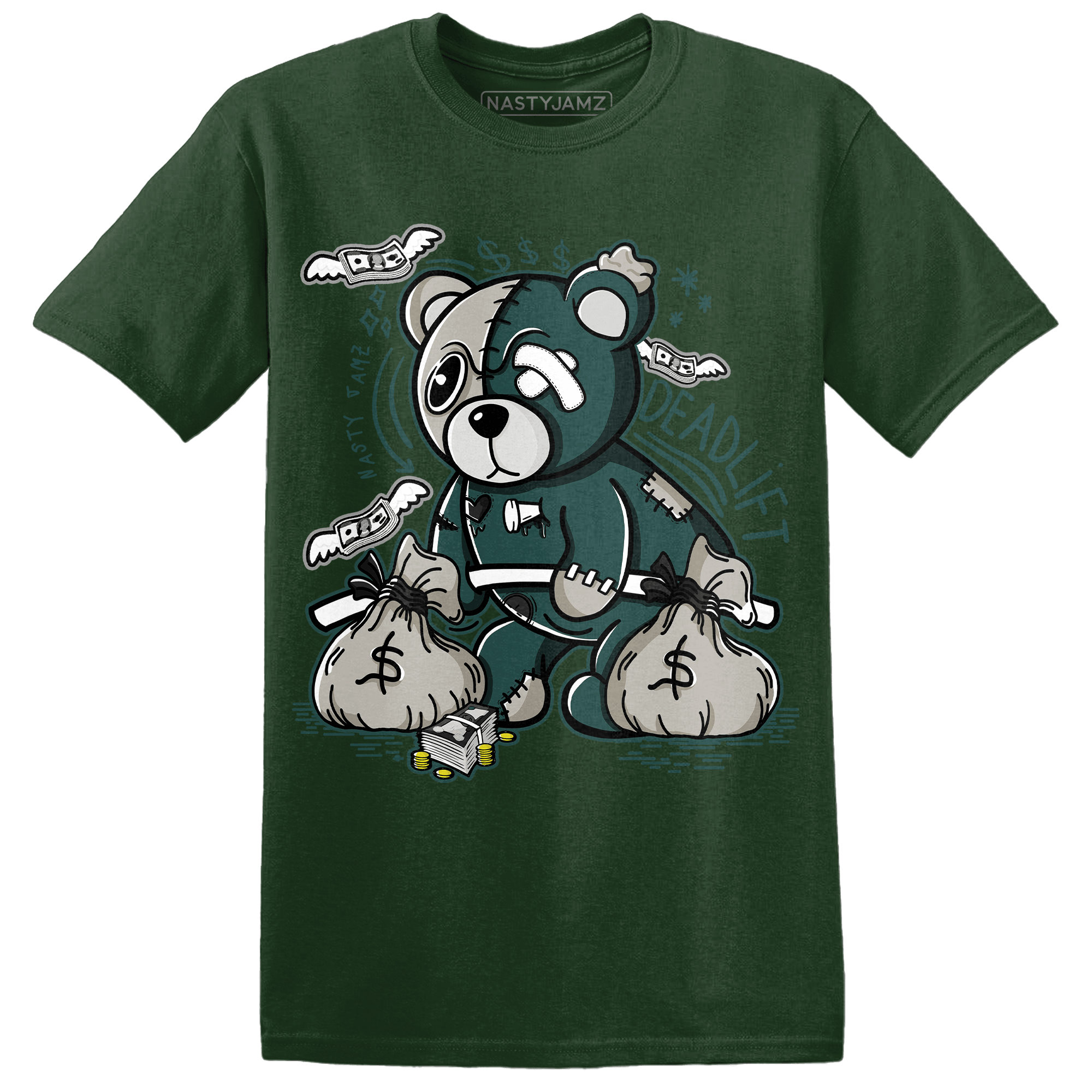 Oxidized Green 4s T Shirt Match Deadlift BER - NastyJamz