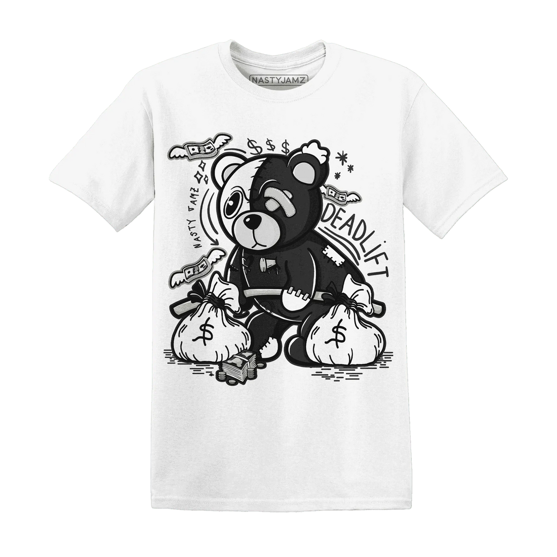 White-Thunder-4s-T-Shirt-Match-Deadlift-BER