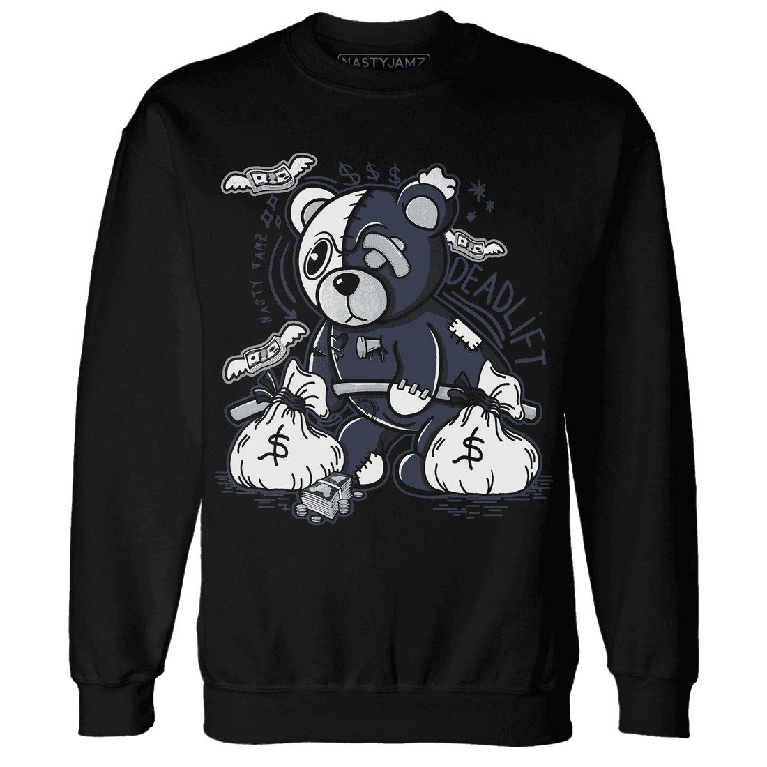 White-Navy-6s-Sweatshirt-Match-Deadlift-BER