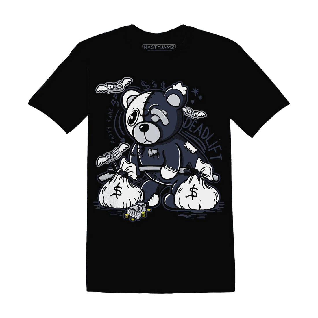 White-Navy-6s-T-Shirt-Match-Deadlift-BER