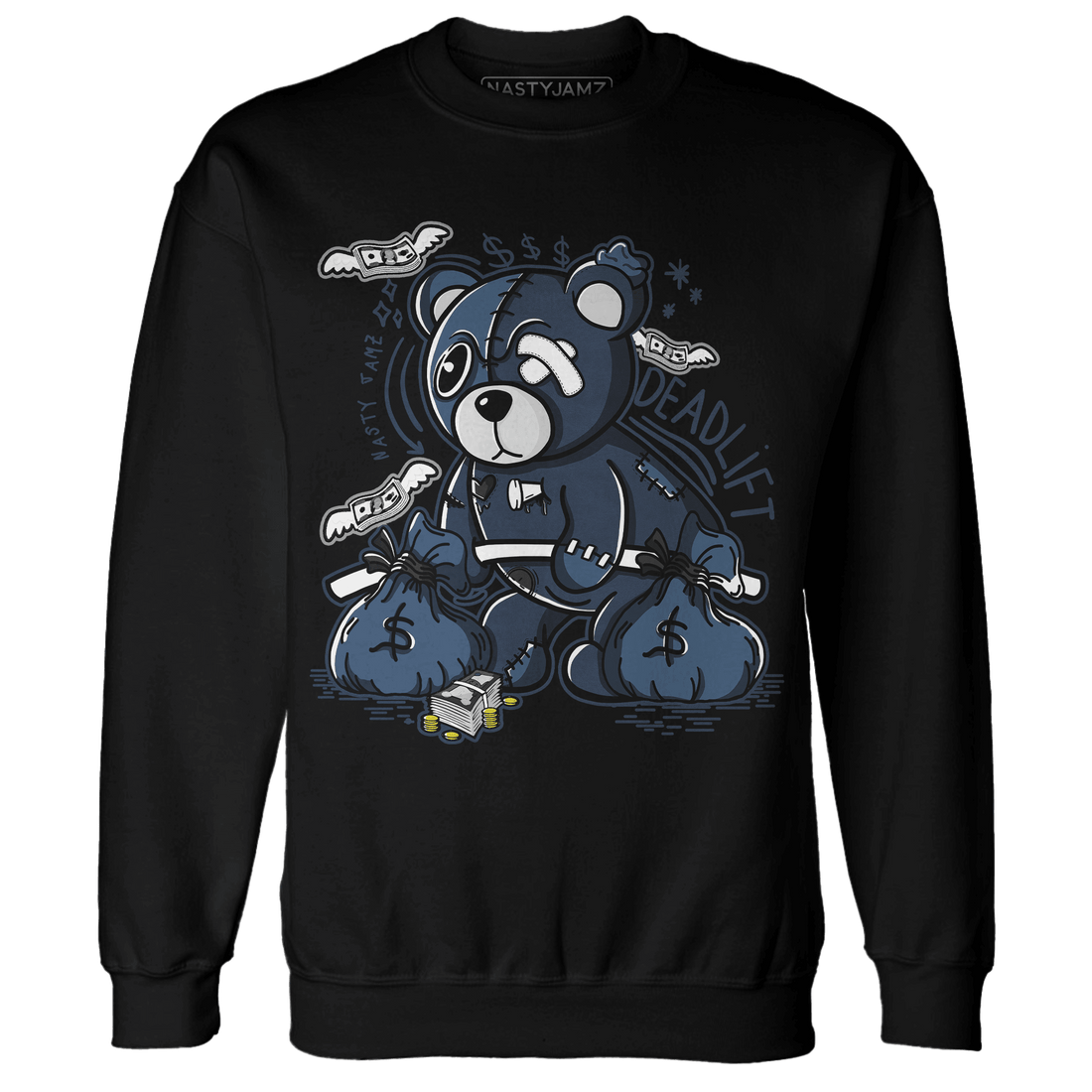 AM 1 86 Jackie Robinson Sweatshirt Match Deadlift BER - NastyJamz