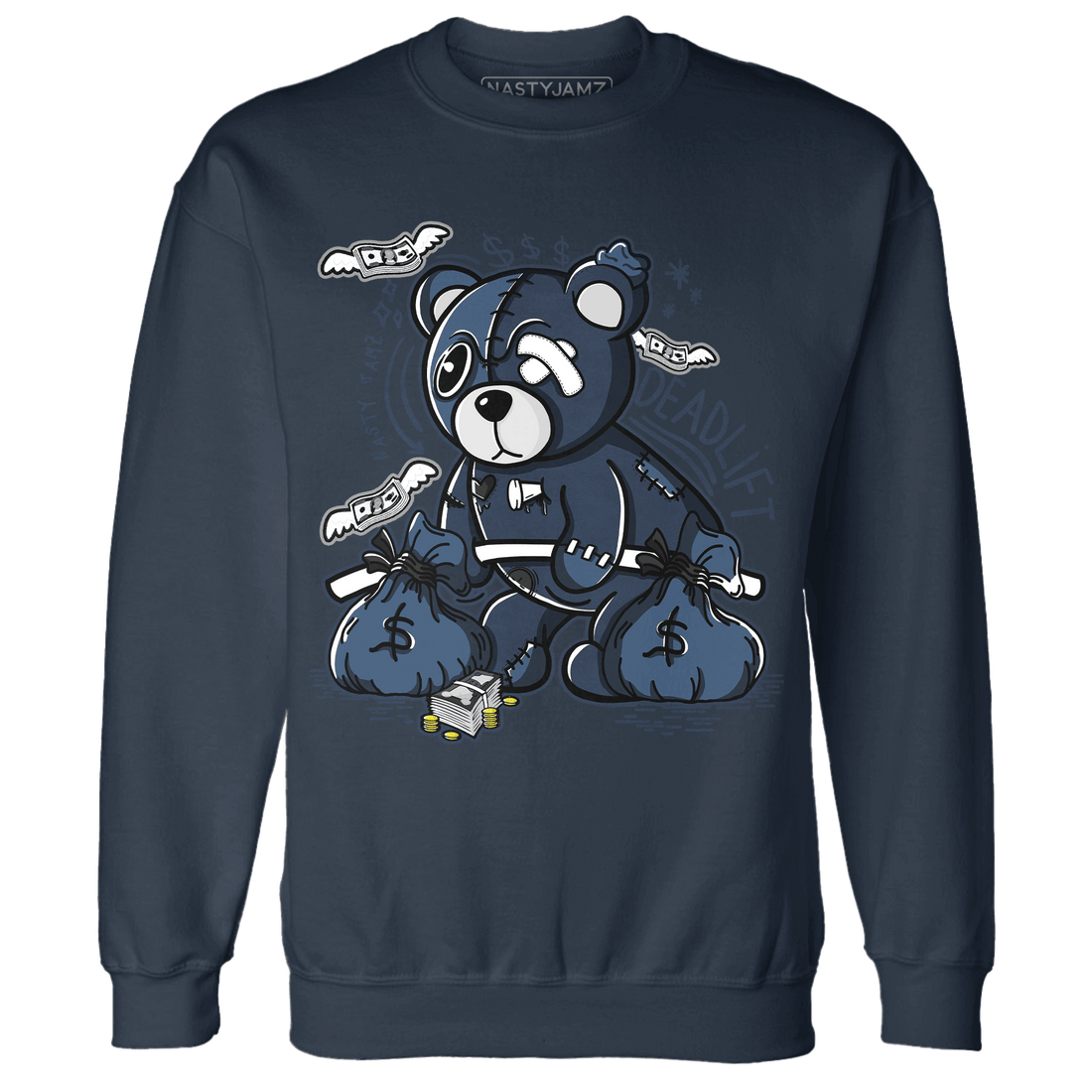 AM 1 86 Jackie Robinson Sweatshirt Match Deadlift BER - NastyJamz