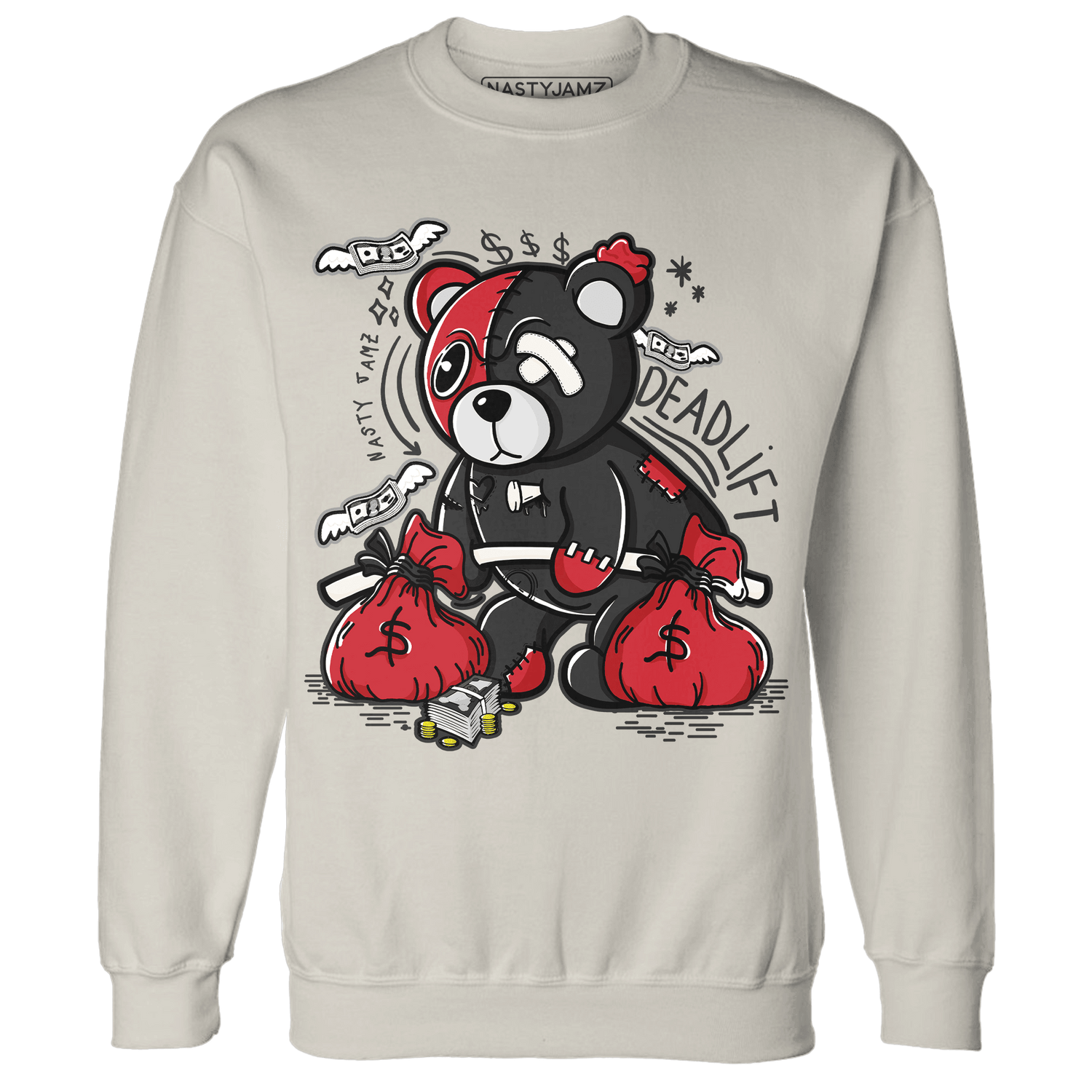 Jumman Jack University Red Sweatshirt Match Deadlift BER - NastyJamz