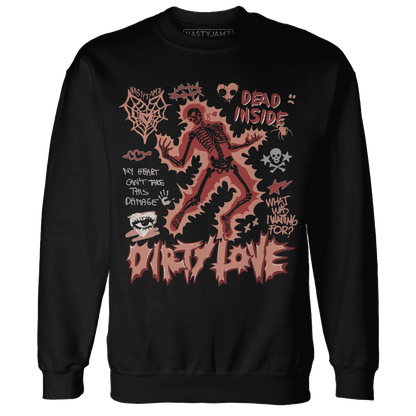Dune-Red-13s-NastyJamz-Sweatshirt-Match-Dirty-Love-Skull