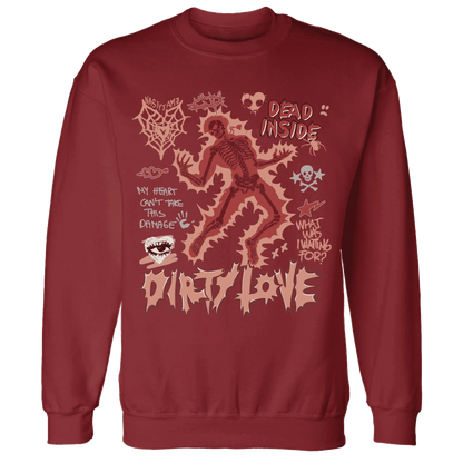 Dune-Red-13s-NastyJamz-Sweatshirt-Match-Dirty-Love-Skull
