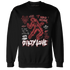 Black-Toe-Reimagined-Red-White-1s-Sweatshirt-Match-Dirty-Love-Skull