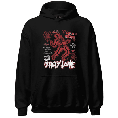 Black-Toe-Reimagined-Red-White-1s-Hoodie-Match-Dirty-Love-Skull