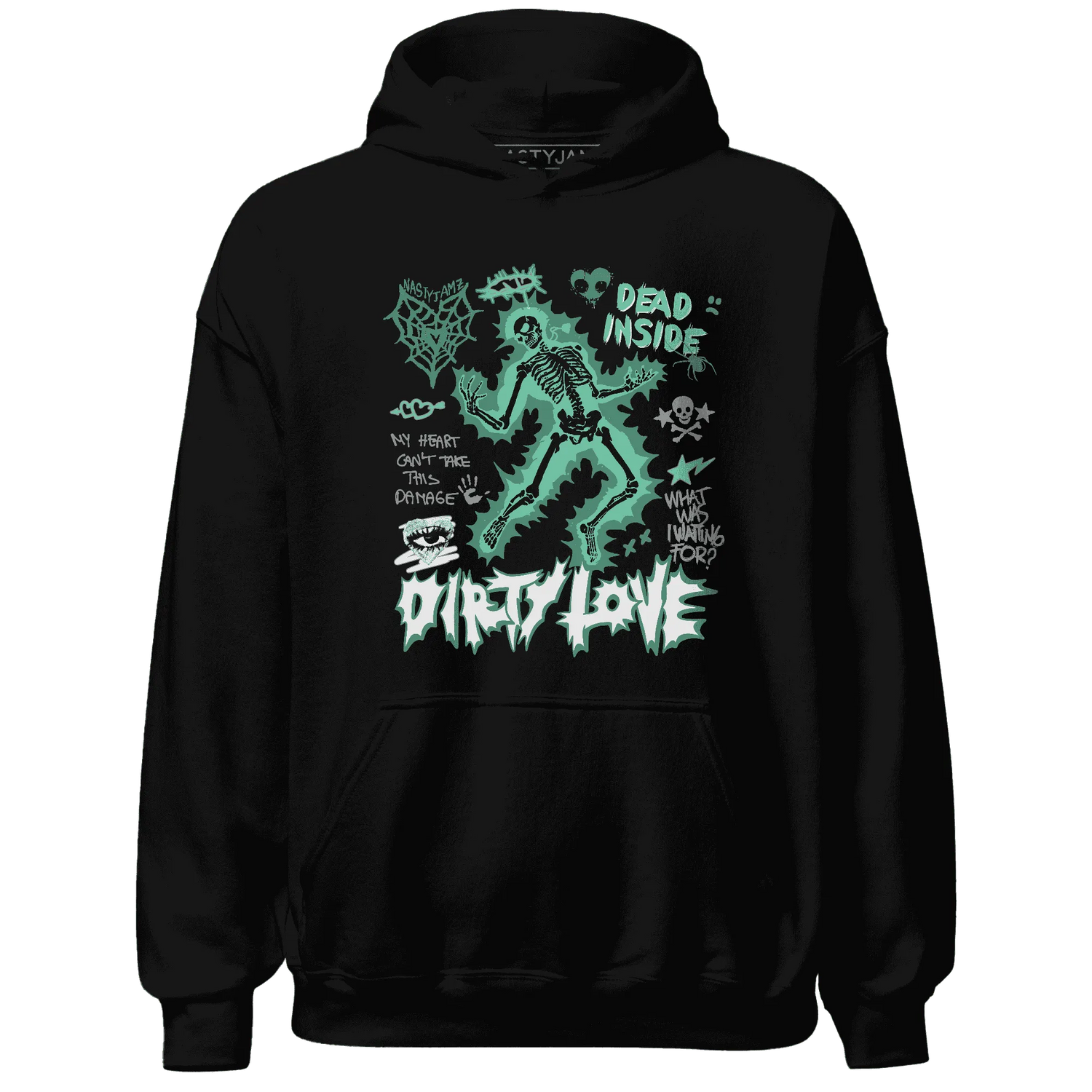 High-OG-Green-Glow-1s-NastyJamz-Hoodie-Match-Dirty-Love-Skull