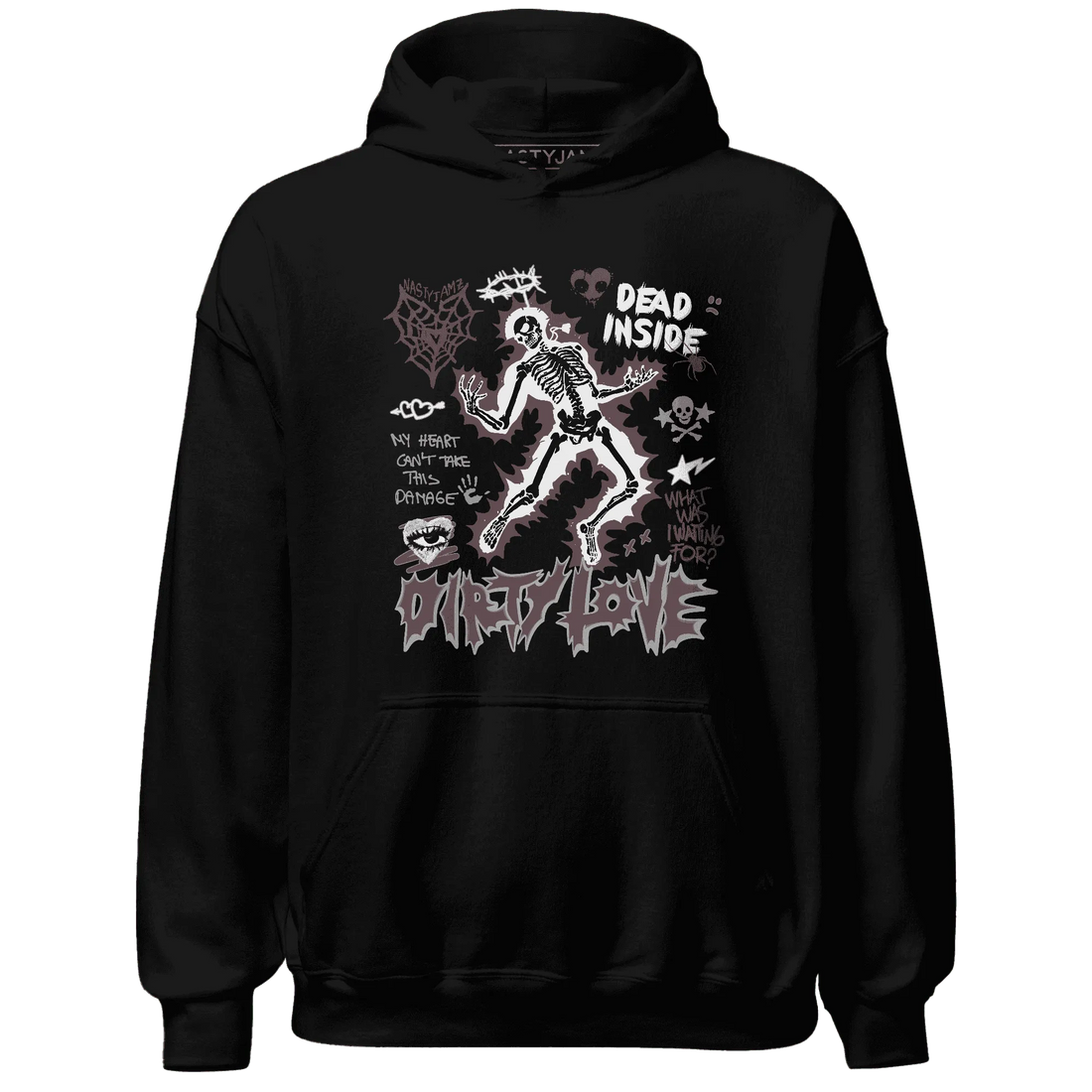 Burgundy-Crush-3s-NastyJamz-Hoodie-Match-Dirty-Love-Skull