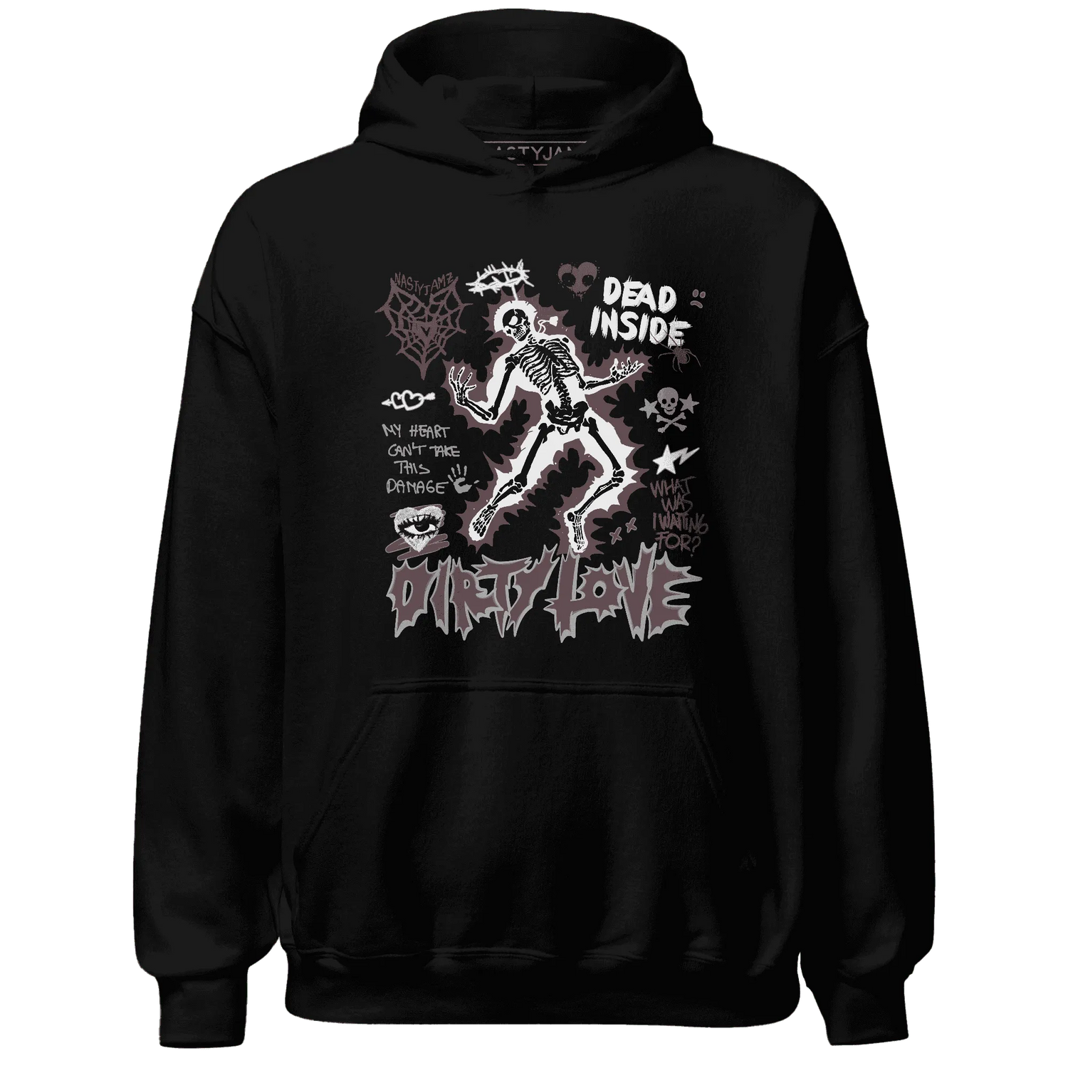 Burgundy-Crush-3s-NastyJamz-Hoodie-Match-Dirty-Love-Skull