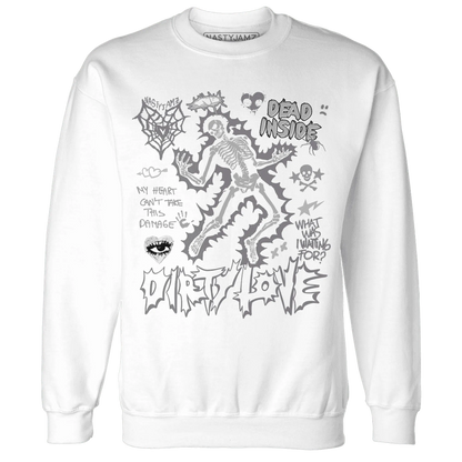 Cement-Grey-3s-NastyJamz-Sweatshirt-Match-Dirty-Love-Skull