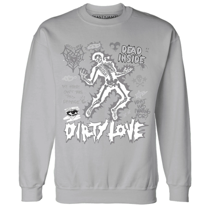 Cement-Grey-3s-NastyJamz-Sweatshirt-Match-Dirty-Love-Skull
