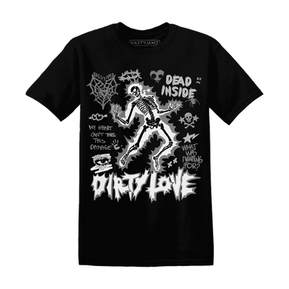 Cement-Grey-3s-NastyJamz-T-Shirt-Match-Dirty-Love-Skull