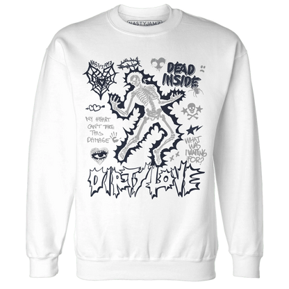 White-Navy-6s-NastyJamz-Sweatshirt-Match-Dirty-Love-Skull