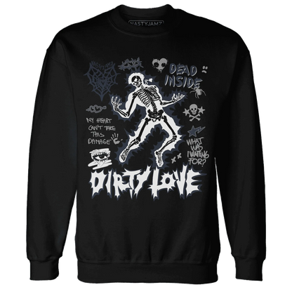 White-Navy-6s-NastyJamz-Sweatshirt-Match-Dirty-Love-Skull