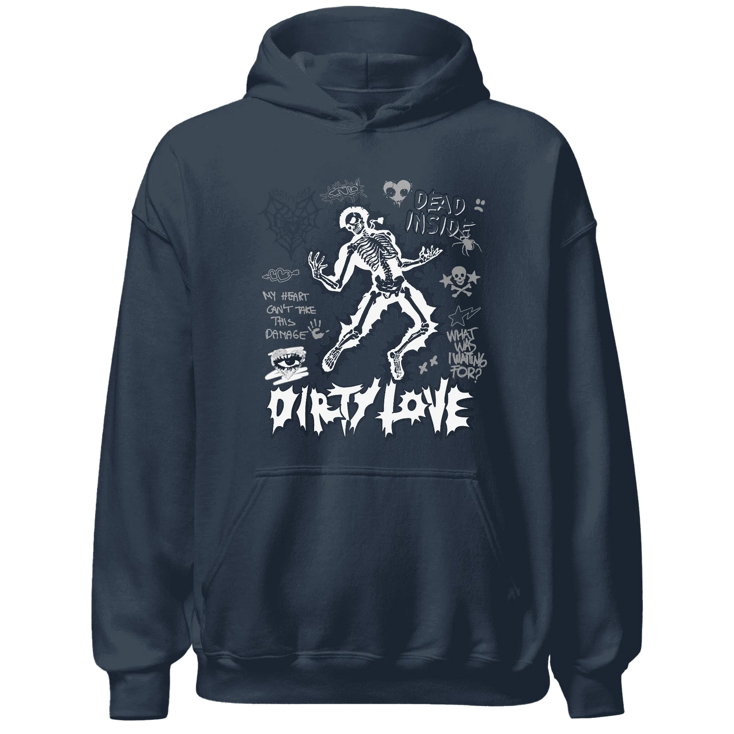 White-Navy-6s-NastyJamz-Hoodie-Match-Dirty-Love-Skull
