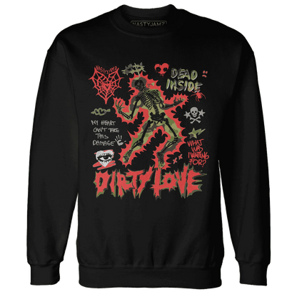 AM-90-Dark-Sage-Solar-Red-NastyJamz-Sweatshirt-Match-Dirty-Love-Skull