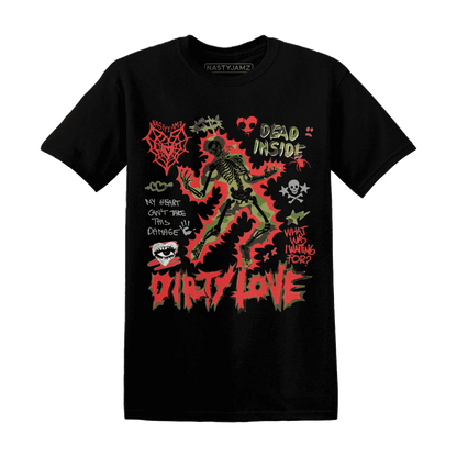 AM-90-Dark-Sage-Solar-Red-NastyJamz-T-Shirt-Match-Dirty-Love-Skull