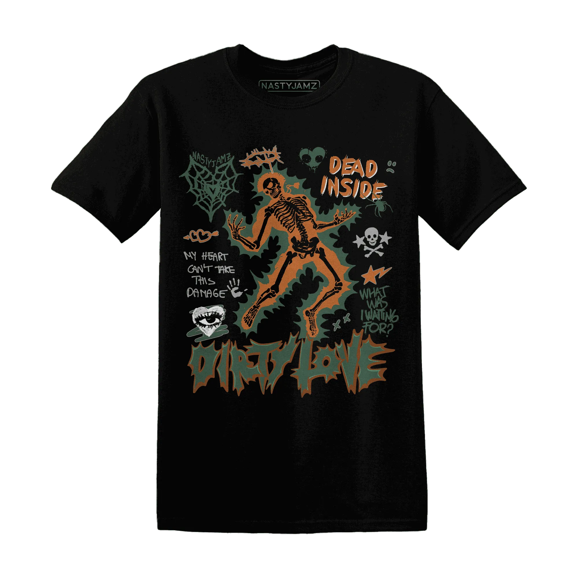 Dunk-Low-Ceramic-NastyJamz-T-Shirt-Match-Dirty-Love-Skull