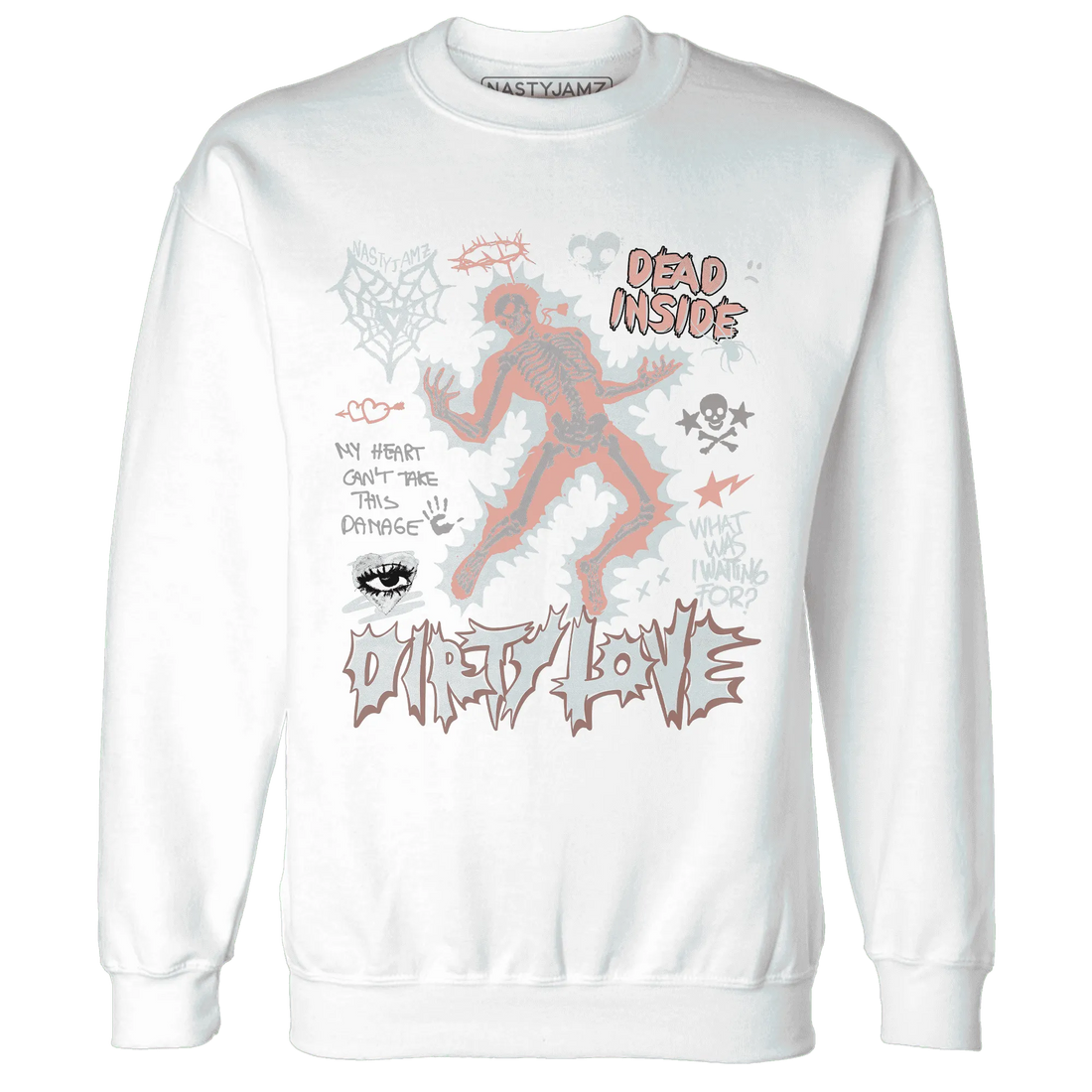 Dunk-Low-Glacier-Blue-Arctic-Orange-NastyJamz-Sweatshirt-Match-Dirty-Love-Skull