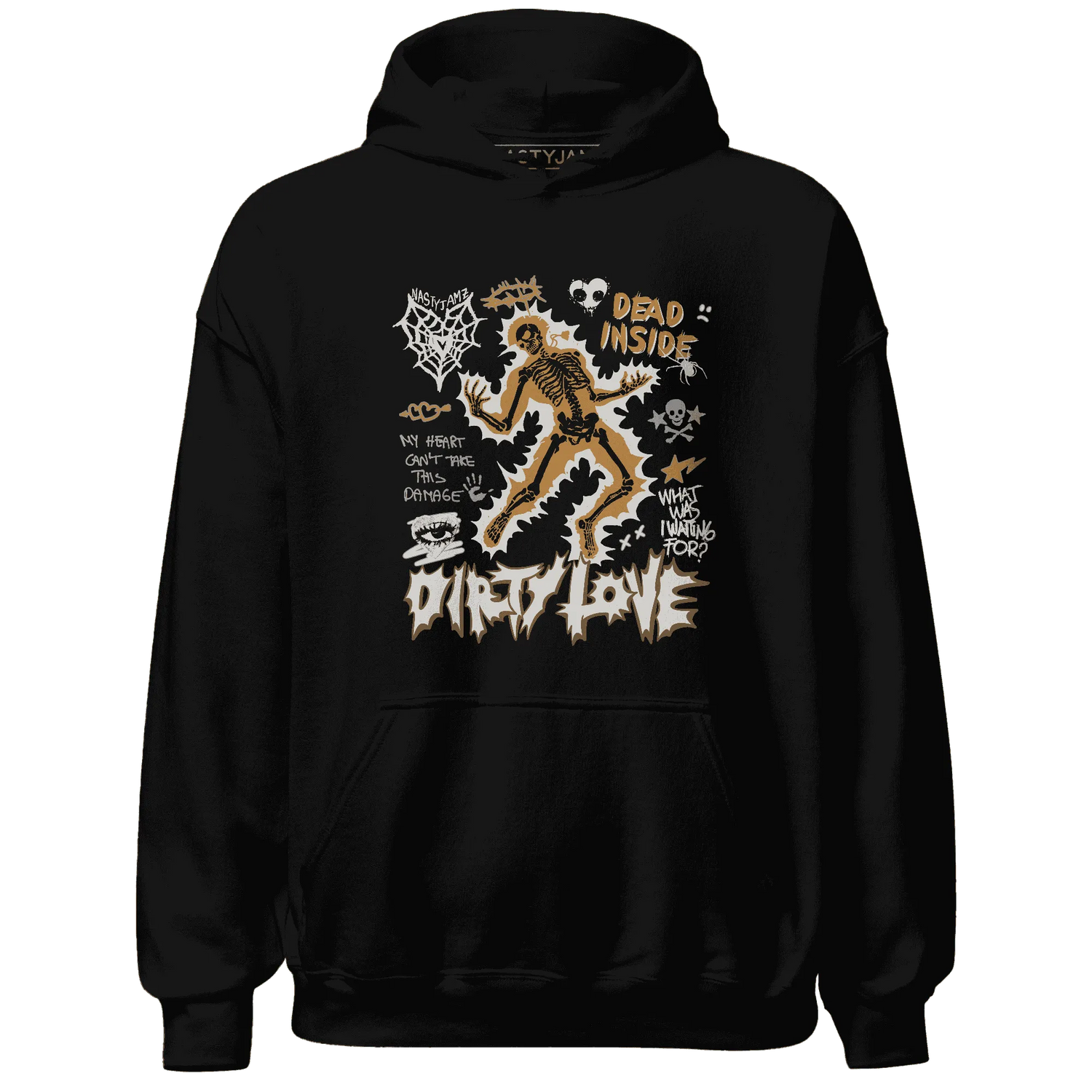 Dunk-Low-Retro-Wheat-Orange-NastyJamz-Hoodie-Match-Dirty-Love-Skull