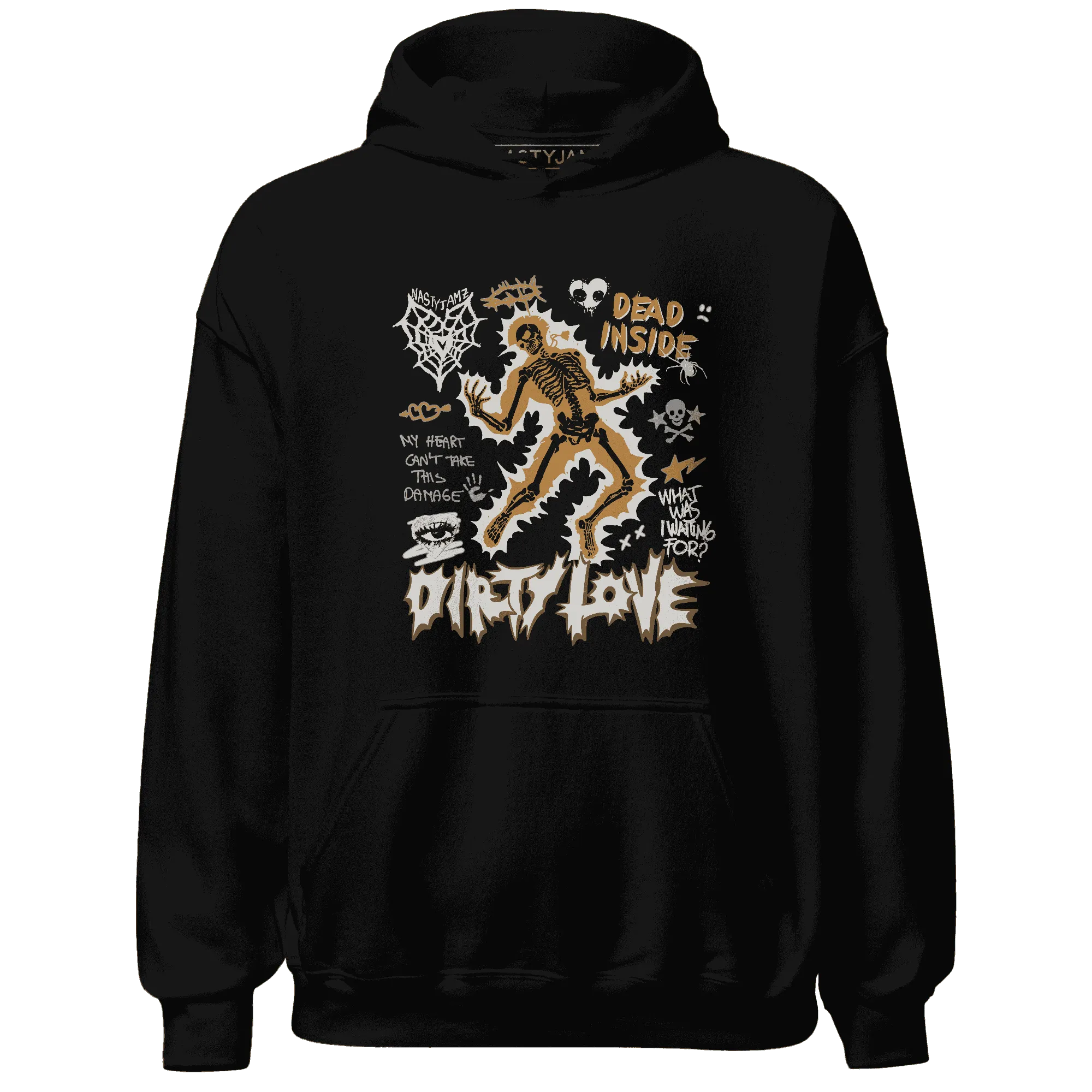 Dunk-Low-Retro-Wheat-Orange-NastyJamz-Hoodie-Match-Dirty-Love-Skull