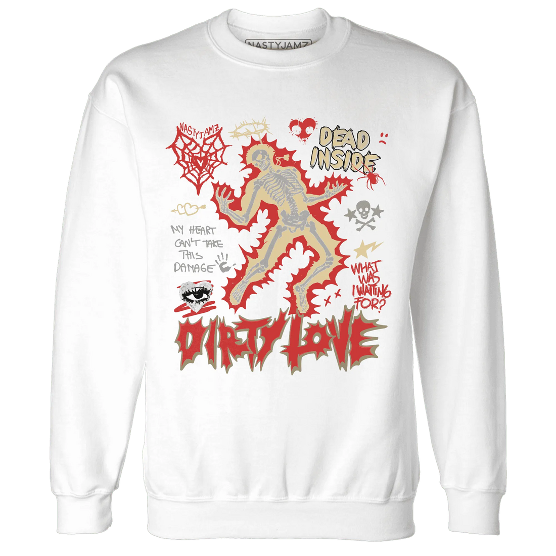 Dunk-Strawberry-Waffle-NastyJamz-Sweatshirt-Match-Dirty-Love-Skull
