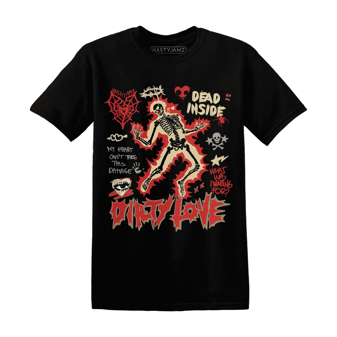 Dunk-Strawberry-Waffle-NastyJamz-T-Shirt-Match-Dirty-Love-Skull